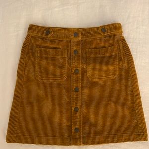 Madewell Corduroy Skirt NWT